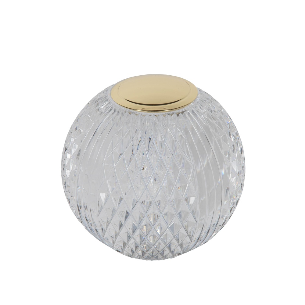Lucide Gouden tafellampjeCintra oplaadbaar Ø 9cm - 3000K - 13599/09/60
